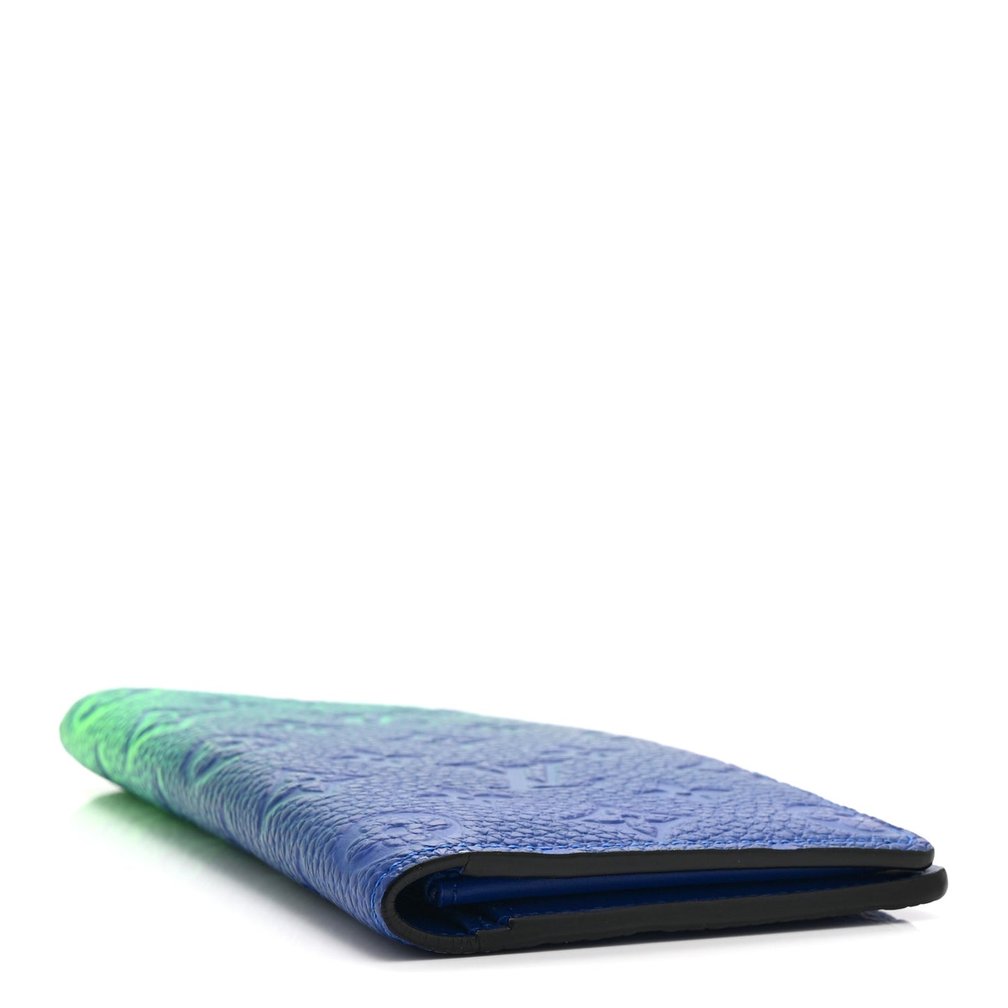 Taurillon Illusion Brazza Wallet Bleu Vert