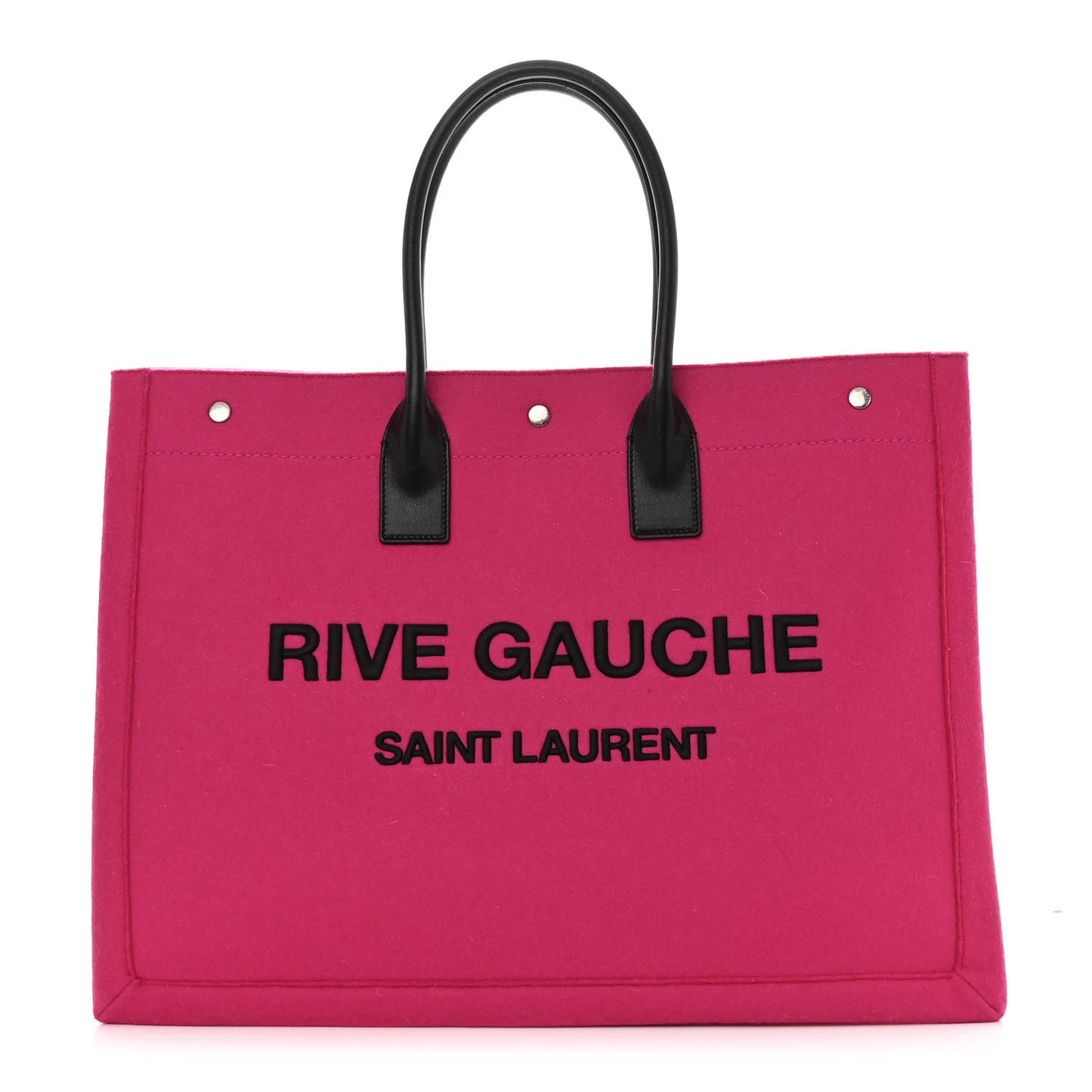 Wool Rive Gauche Tote Fuchsia