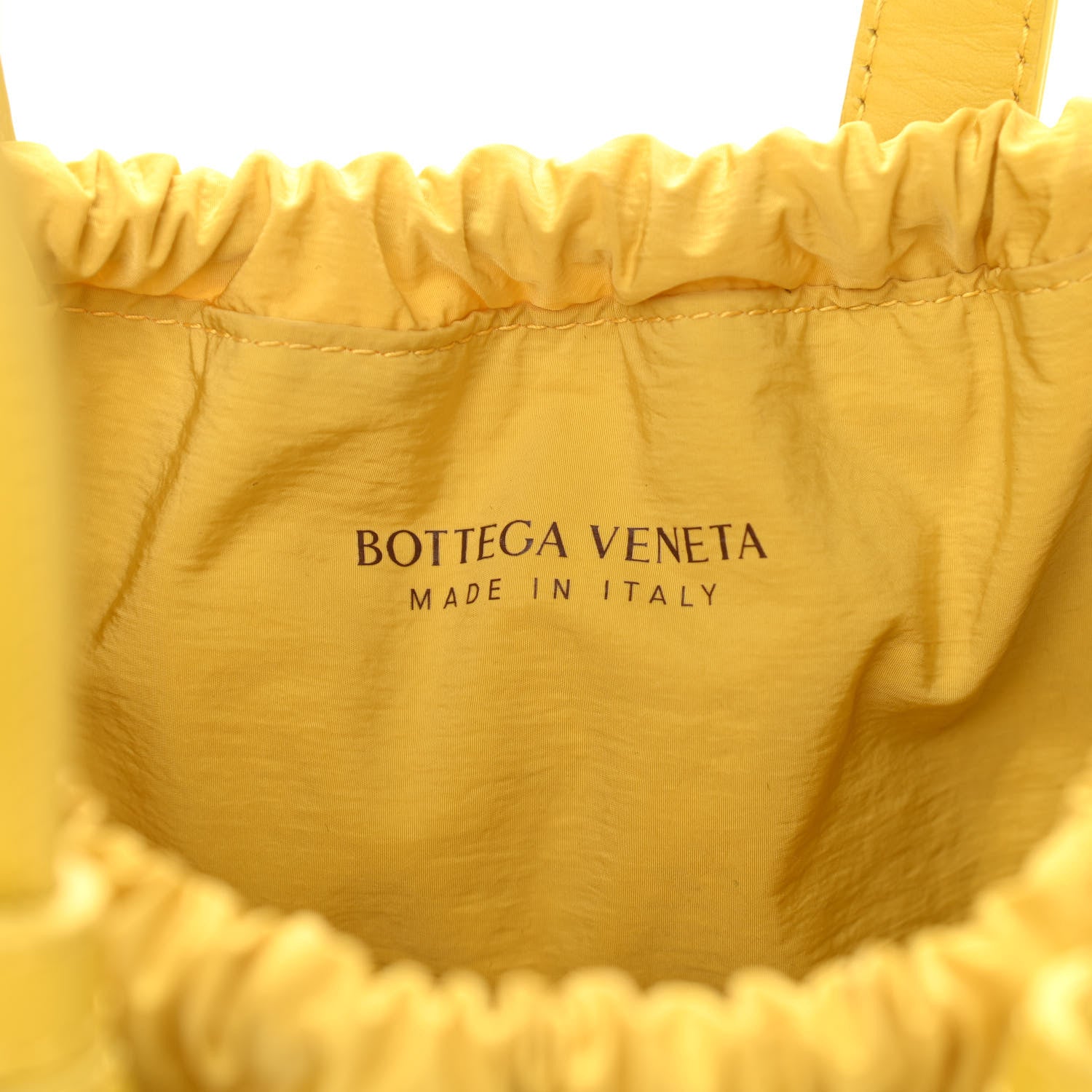 Bottega Veneta French Calfskin Small Shell Bag Yellow 8 of 11