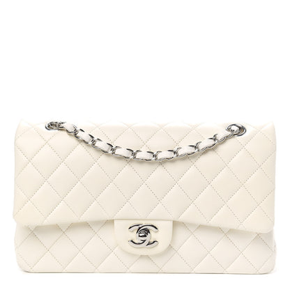 Chanel Lambskin Quilted Medium Double Flap White 1 of 11