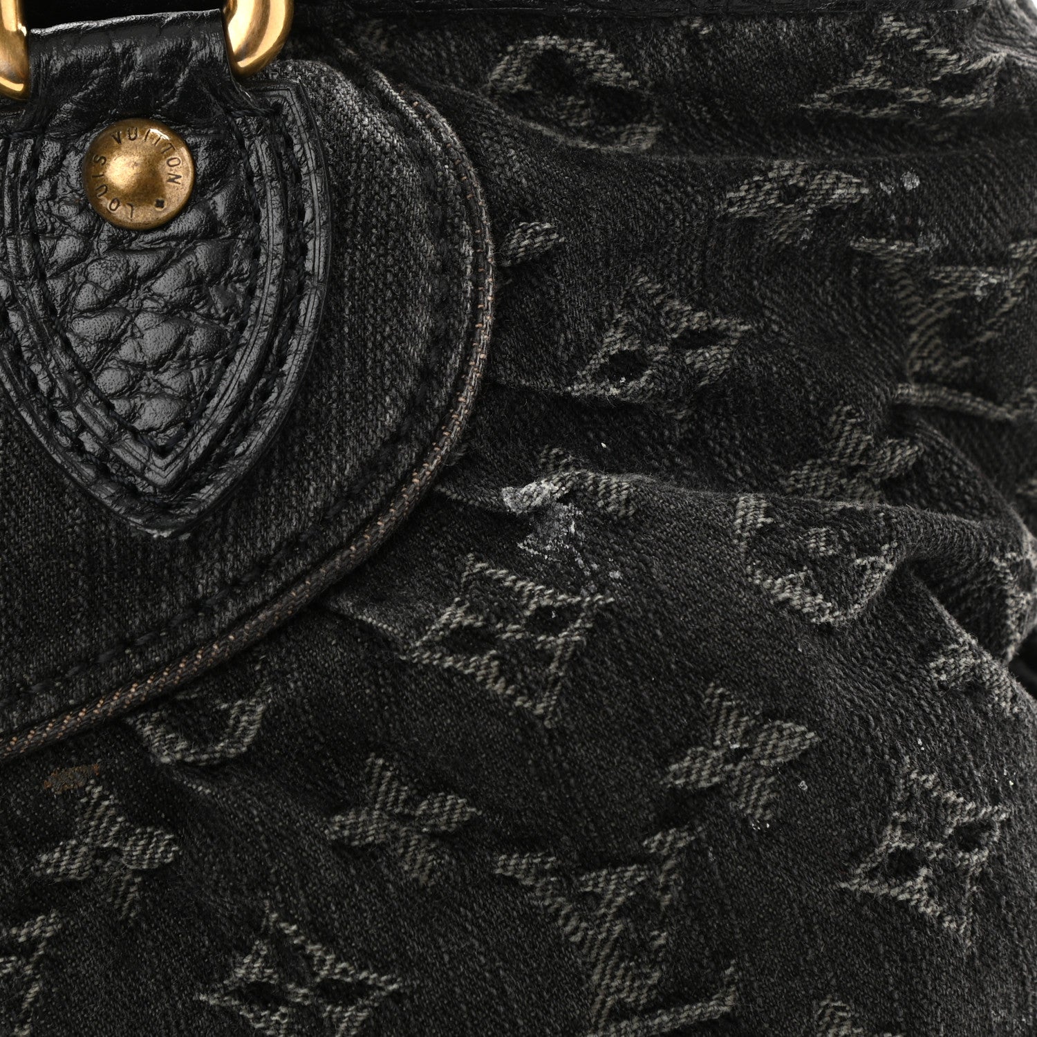 Louis Vuitton Denim Neo Cabby MM Black 9 of 9