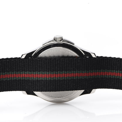 Gucci Stainless Steel Nylon 40mm G-Timeless Web Quartz Watch Black 5 of 7