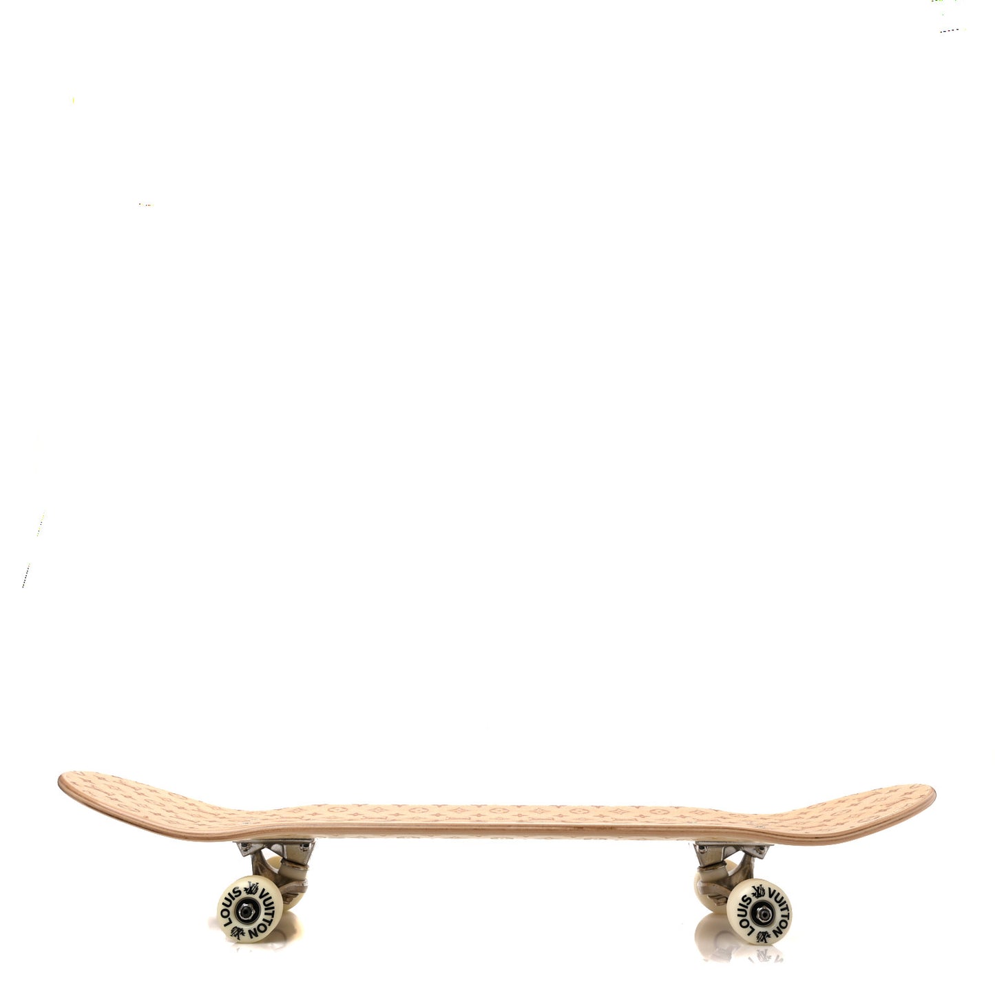 Maple Wood Monogram Skateboard Brown