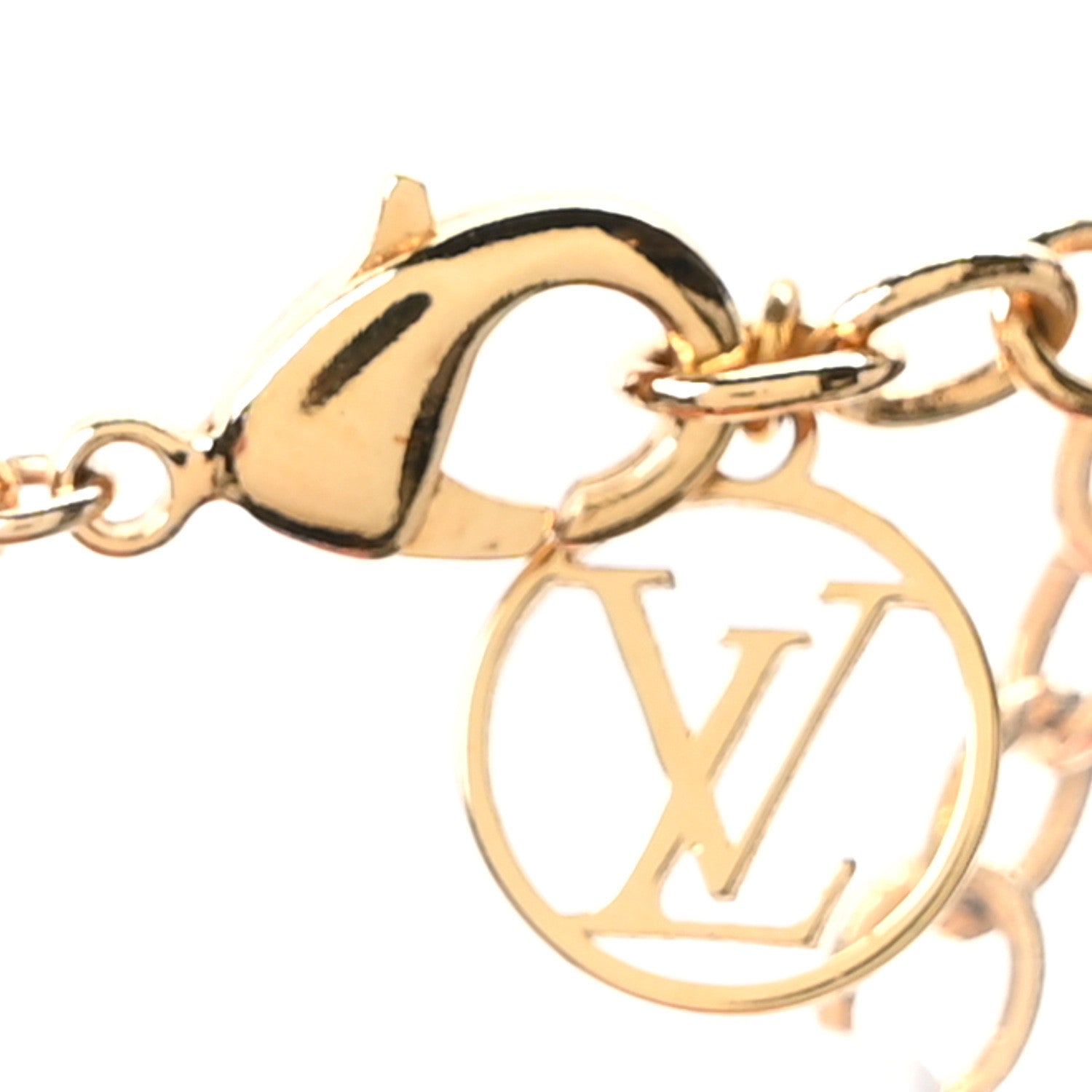 Louis Vuitton Metal Mini Boite Chapeau Pendant Necklace Gold 4 of 6