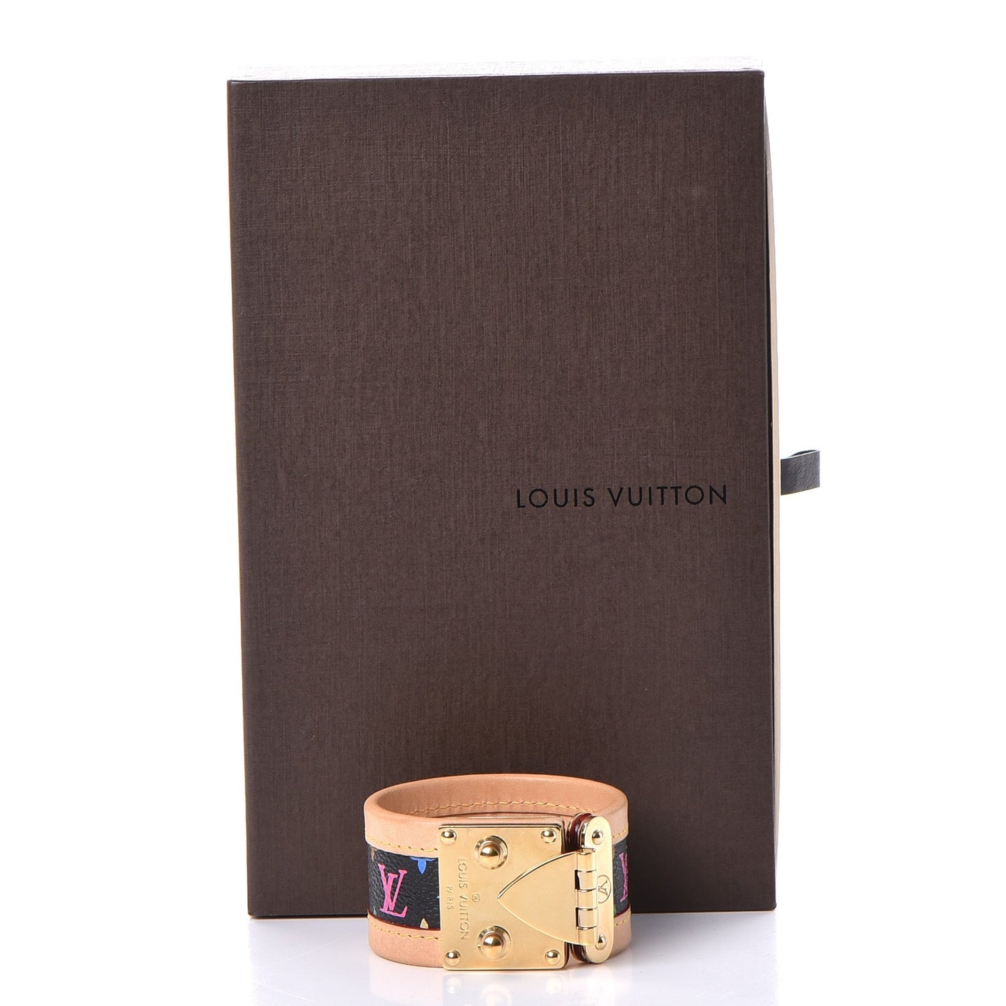 Monogram Multicolor S Lock Bracelet M Black