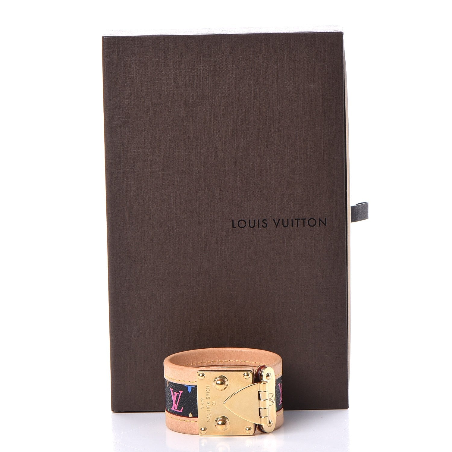 Louis Vuitton Monogram Multicolor S Lock Bracelet M Black 8 of 8