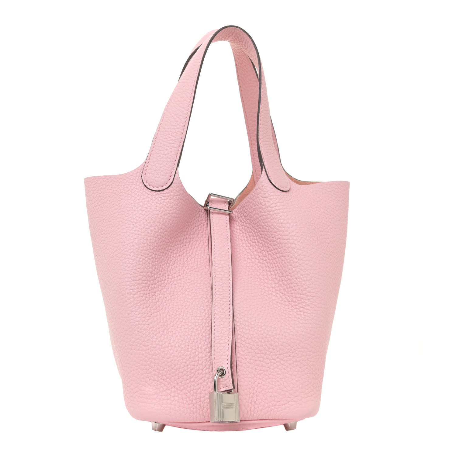 Hermes Taurillon Clemence Picotin Lock 18 PM Rose Sakura 1 of 11