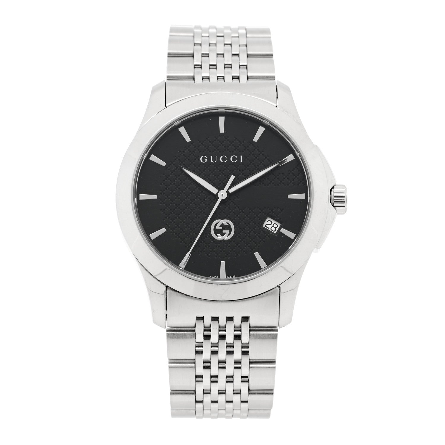 Gucci Stainless Steel 38mm G-Timeless Quartz Watch Black 1 of 4