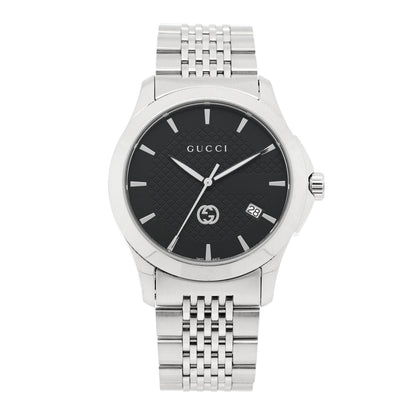 Gucci Stainless Steel 38mm G-Timeless Quartz Watch Black 1 of 4