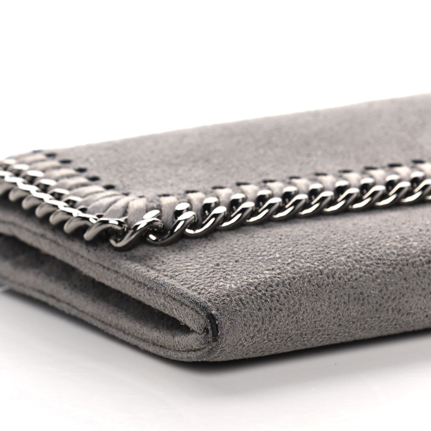 Stella McCartney Shaggy Deer Falabella Flap Wallet Grey 8 of 12