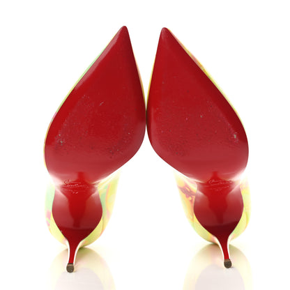 Christian Louboutin Patent Discolaser Hot Chick 100 Pumps 37 California 5 of 9