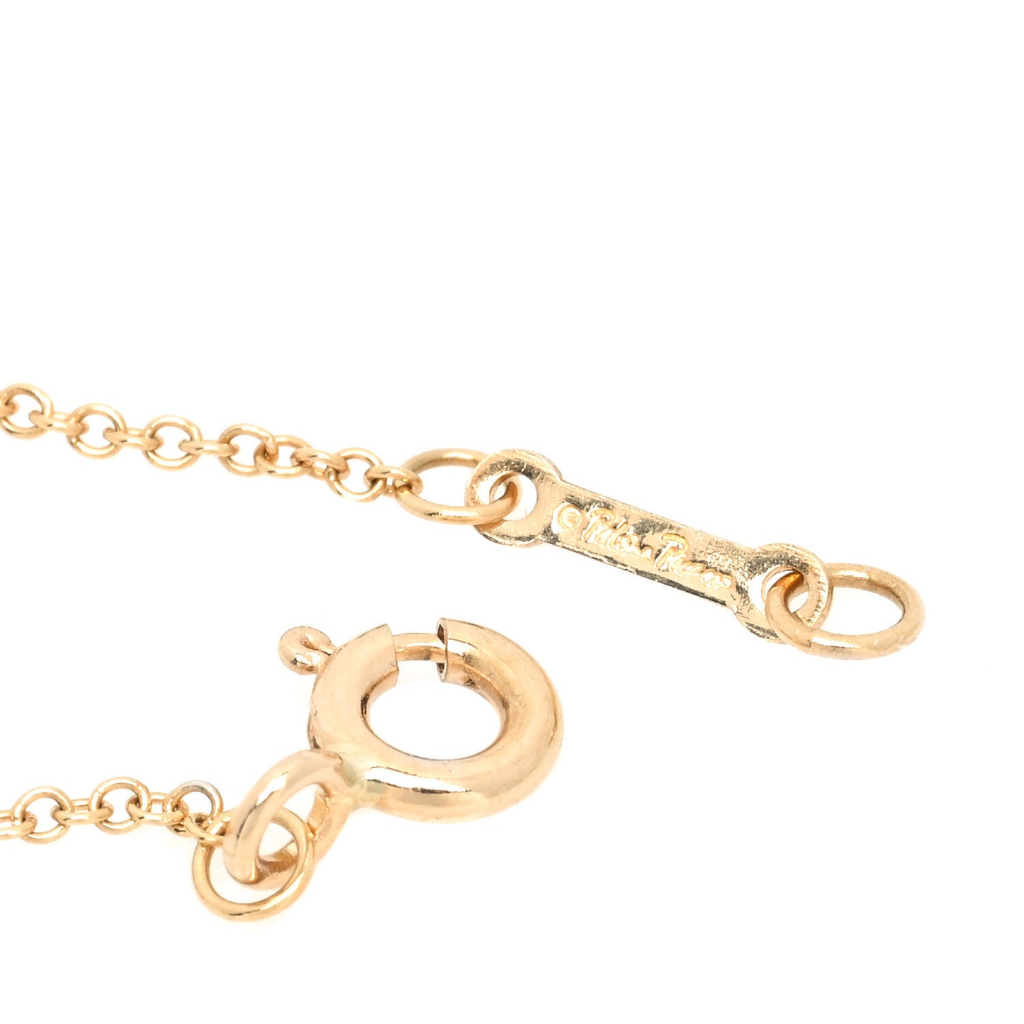 18K Yellow Gold Paloma Picasso Olive Leaf Vine Pendant Necklace