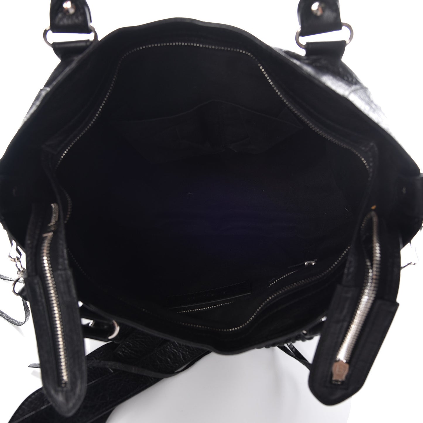 Agneau Classic Silver Hardware Velo Black