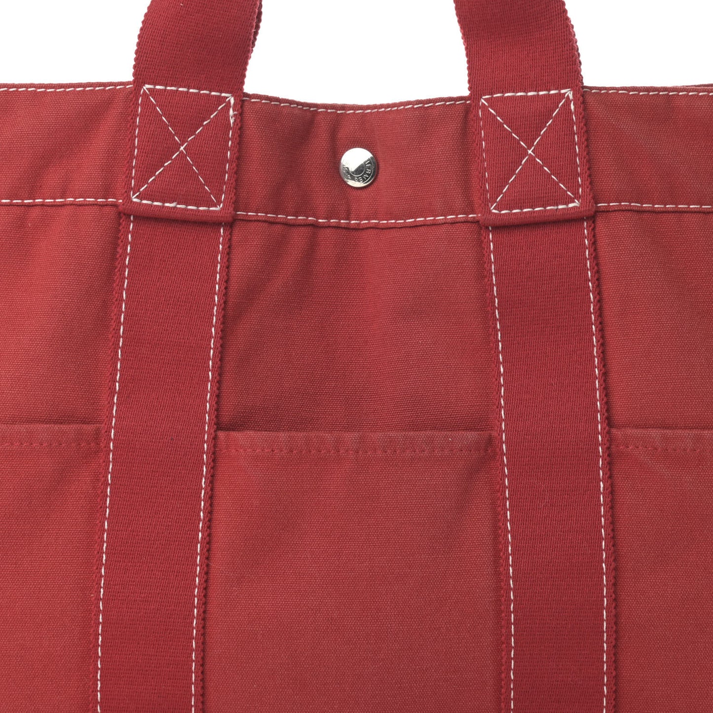 Canvas Herline Tote MM Red