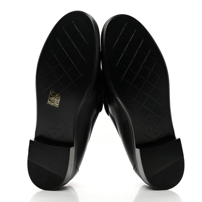 Chanel Lambskin Quilted CC Turnlock Loafers 41 Black 5 of 9