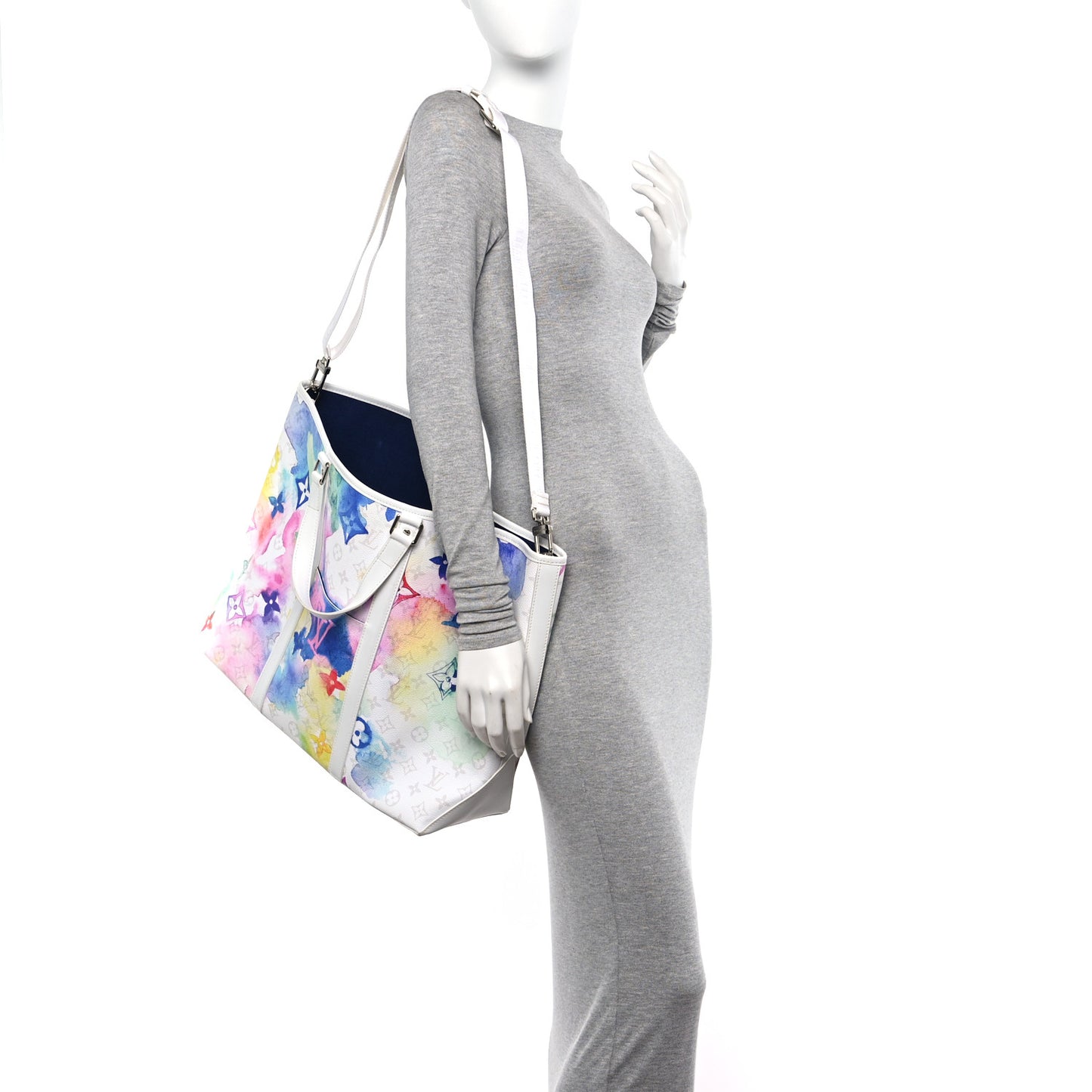 Monogram Watercolor New Tote GM Multicolor