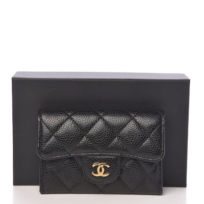 Chanel Caviar Quilted Flap Card Holder Black 9 of 9