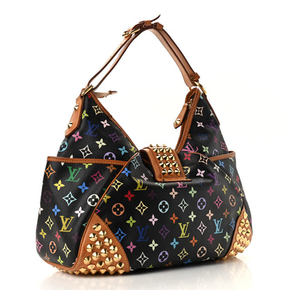 Louis Vuitton Monogram Multicolor Chrissie Black 2 of 7