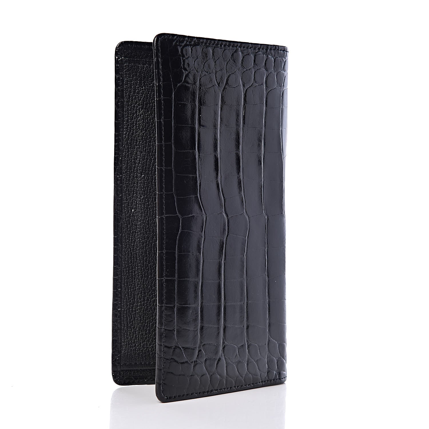 Louis Vuitton Crocodile Brazza Wallet Black 3 of 8
