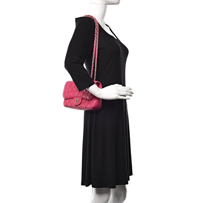 Chanel Lambskin Quilted Mini Mademoiselle Chic Flap Pink 2 of 15