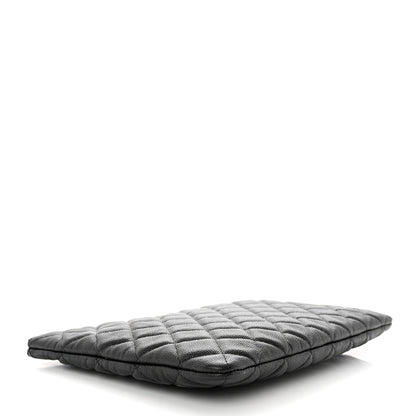 Chanel Caviar Quilted Medium Cosmetic Case Black 4 of 8