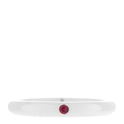 Tiffany Sterling Silver Ruby Elsa Peretti Band Ring 52 6 1 of 5