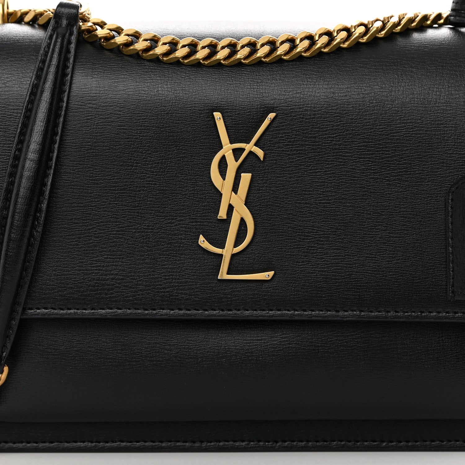 Saint Laurent SAINT LAURENT Calfskin Medium Monogram Sunset Black 7 of 12