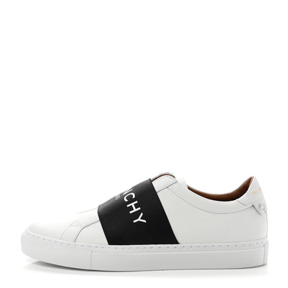 Givenchy Calfskin Band Logo Womens Urban Street Sneakers 40 White Black 1 of 9