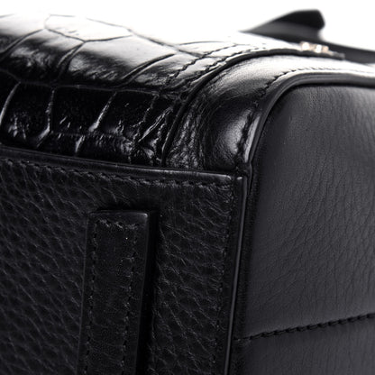 Givenchy Calfskin Crocodile Embossed Mini Antigona Black 14 of 20