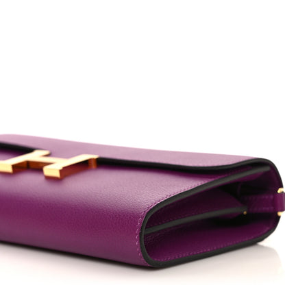 Hermes Evercolor Constance Wallet To Go Anemone 8 of 9