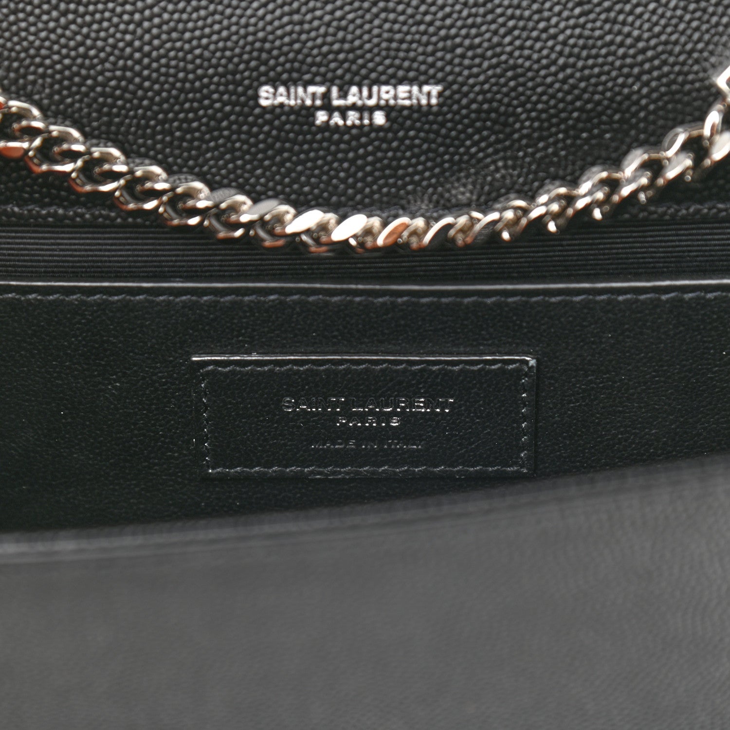 Saint Laurent Grain De Poudre Small Monogram Kate Satchel Black 6 of 8