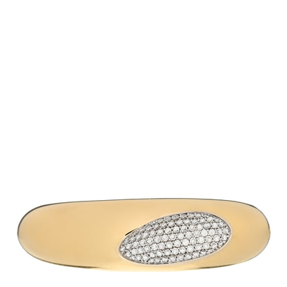 Roberto Coin 18K Yellow Gold Diamond Capri Plus Bangle Bracelet 1 of 5