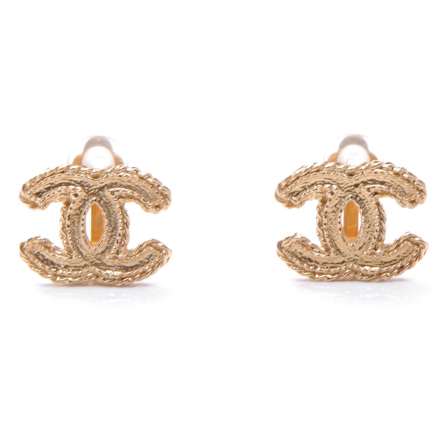 CC Chain Clip On Earrings
