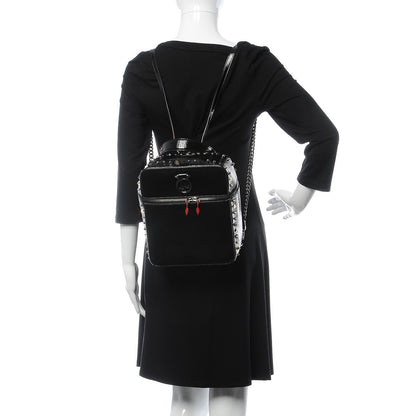 Christian Louboutin Textured Patent Calfskin Rubylou Backpack Black 2 of 7