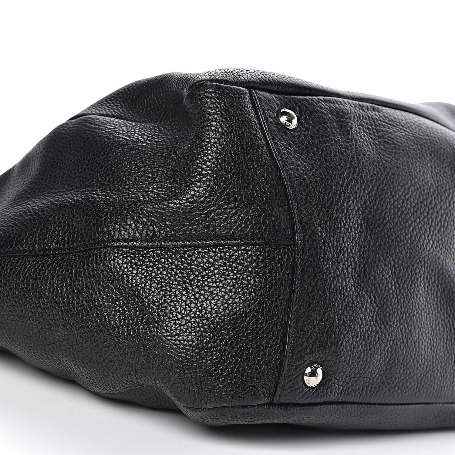 Prada Vitello Daino Side Pocket Hobo Black 15 of 17