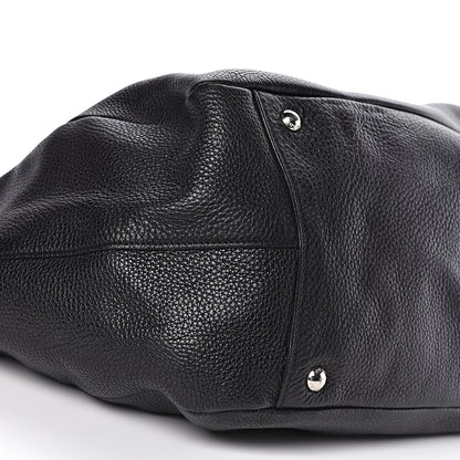 Prada Vitello Daino Side Pocket Hobo Black 15 of 17