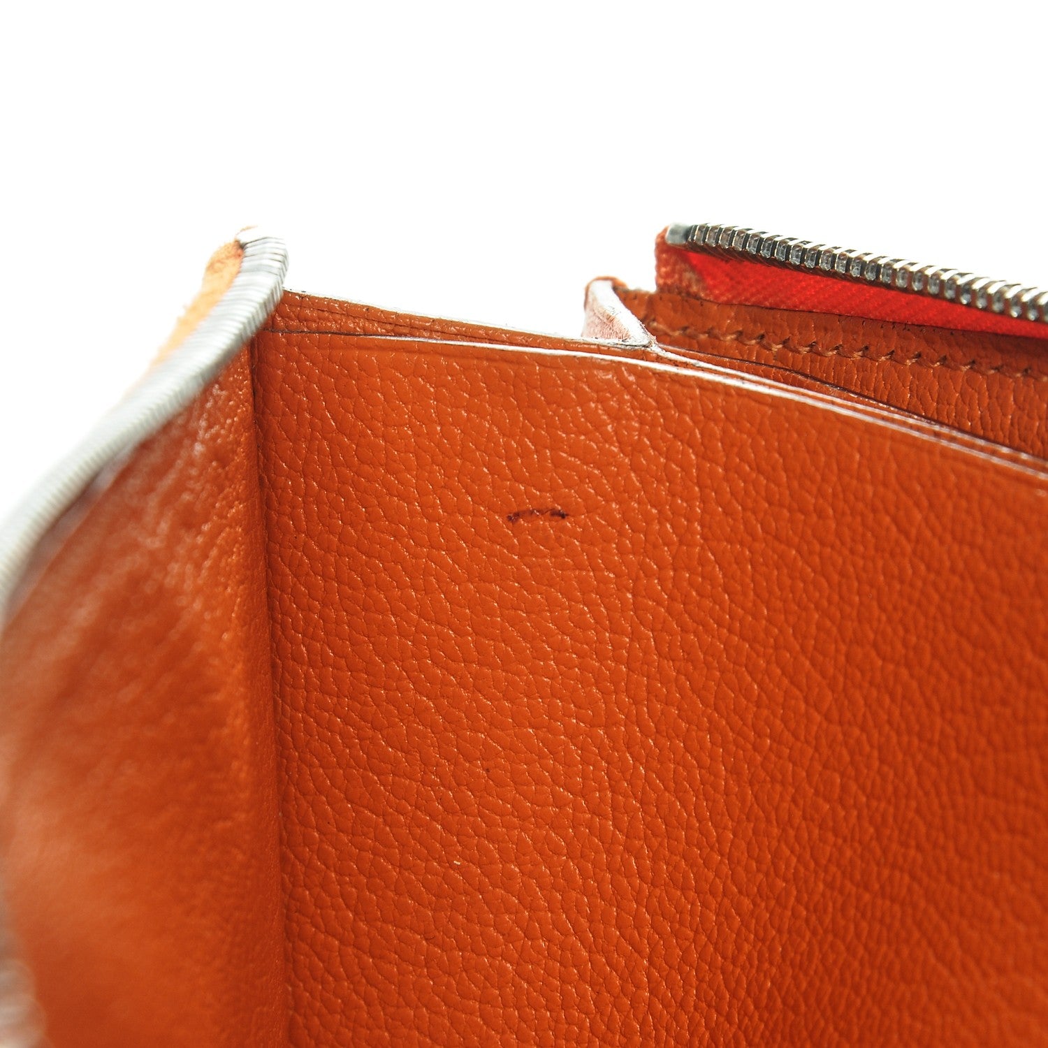 Hermes Chamonix Remix Duo Wallet Orange 10 of 11