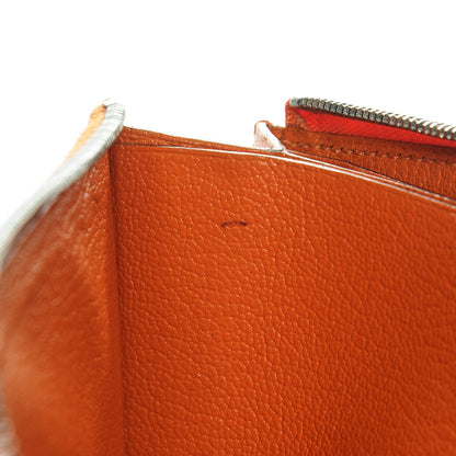 Hermes Chamonix Remix Duo Wallet Orange 10 of 11