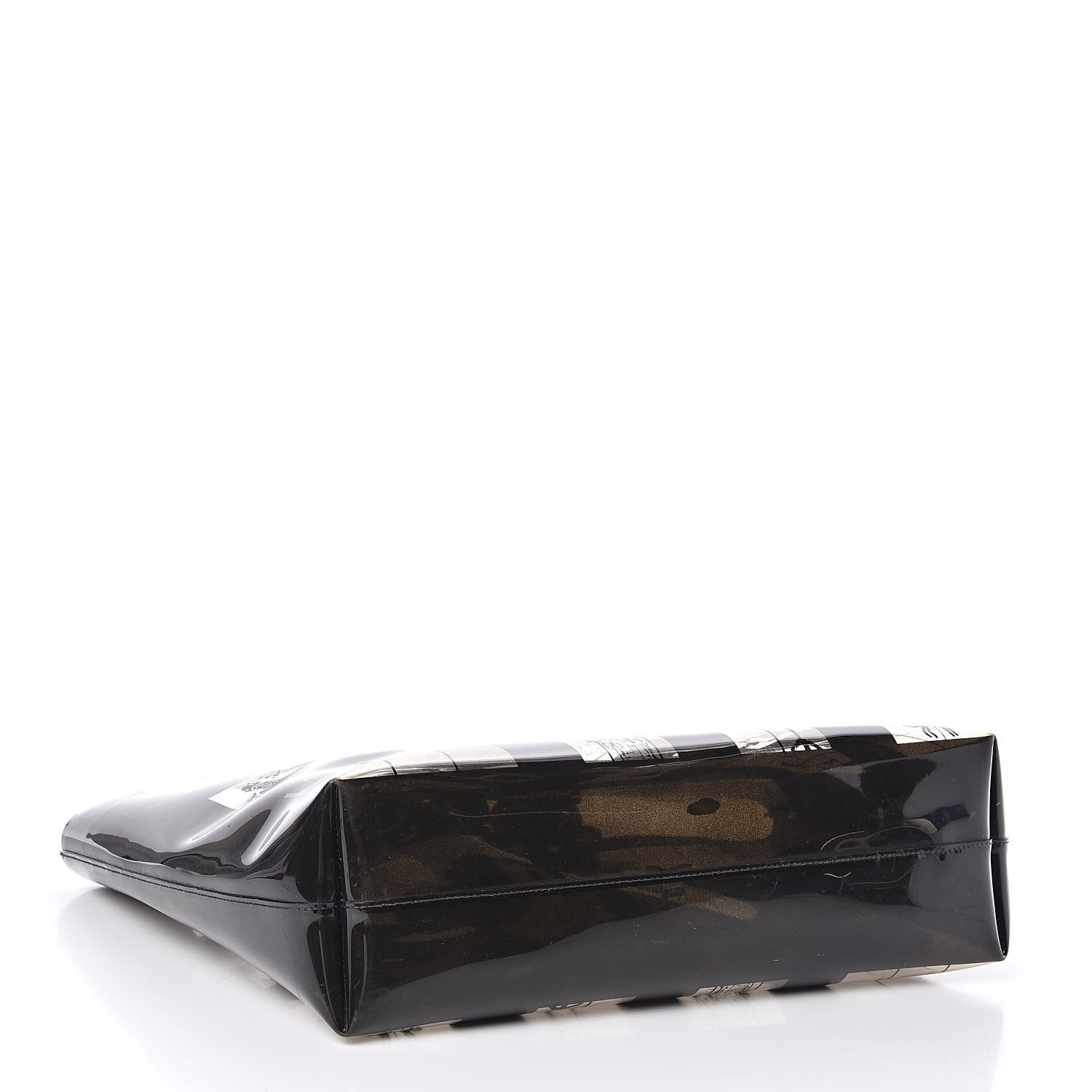 Chanel Vinyl Coco Window Tote Black 4 of 13