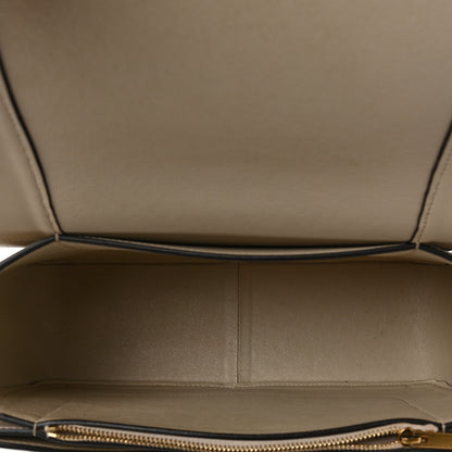 Celine Shiny Smooth Calfskin Medium Frame Shoulder Bag Grege Storm 5 of 7