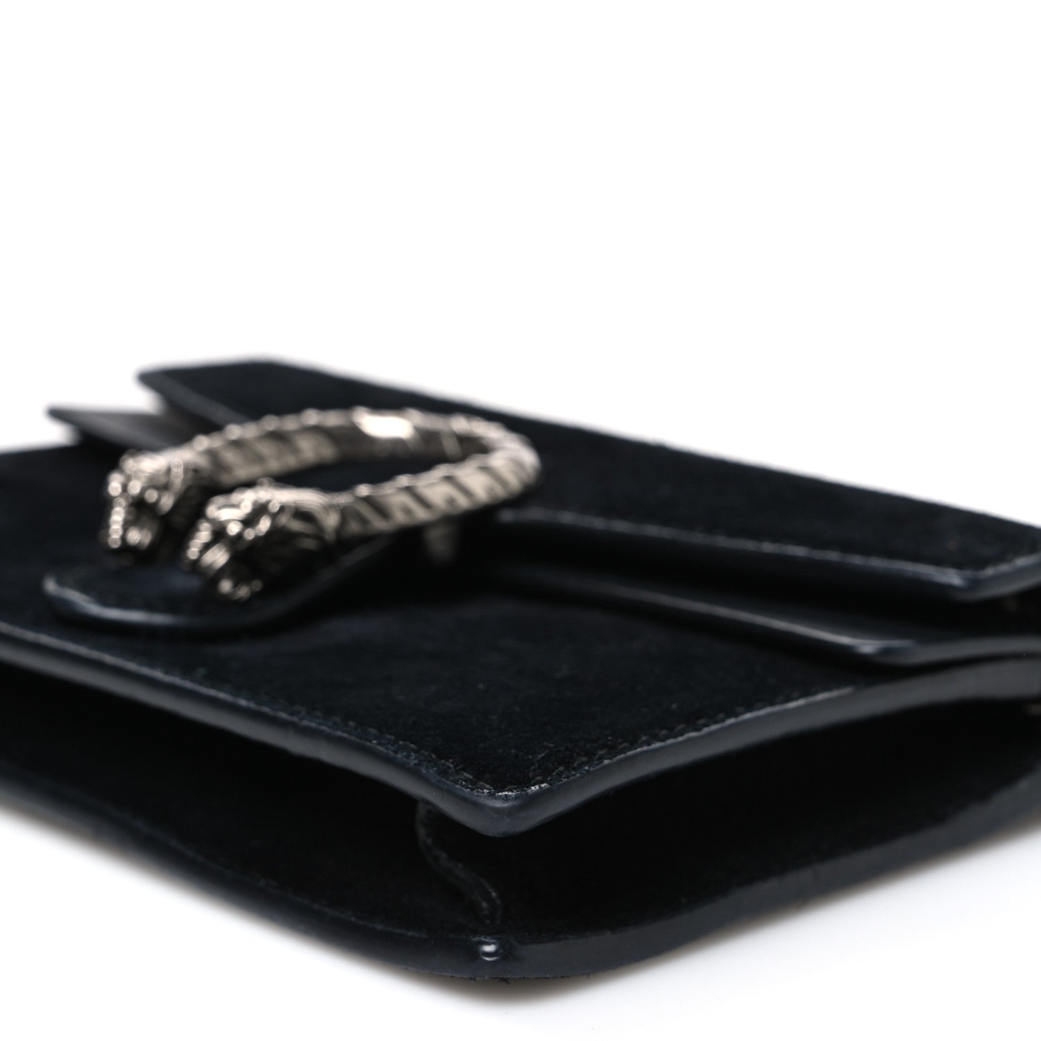 Gucci Suede Super Mini Dionysus Shoulder Bag Black 16 of 17