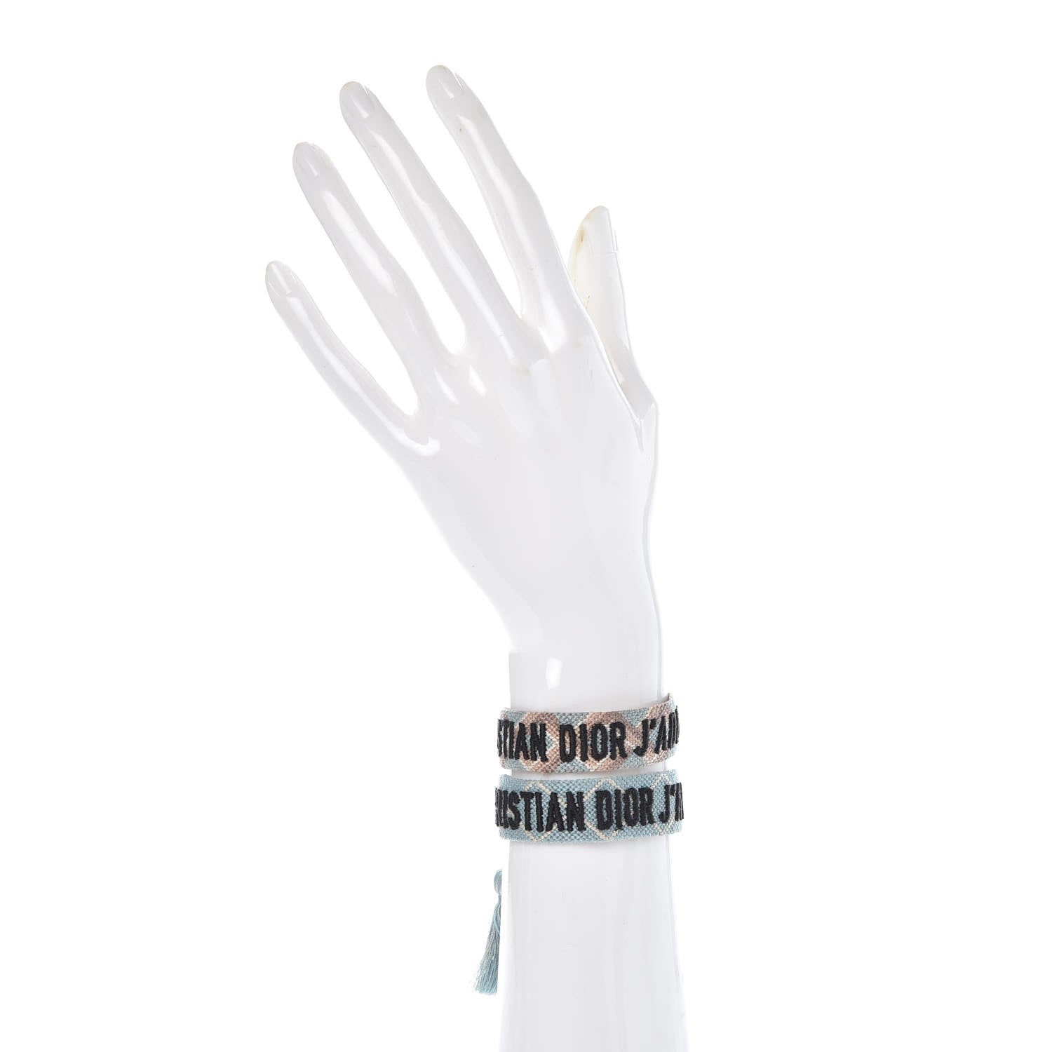 Christian Dior Woven Cotton J'Adior Friendship Bracelet Set 2 of 4