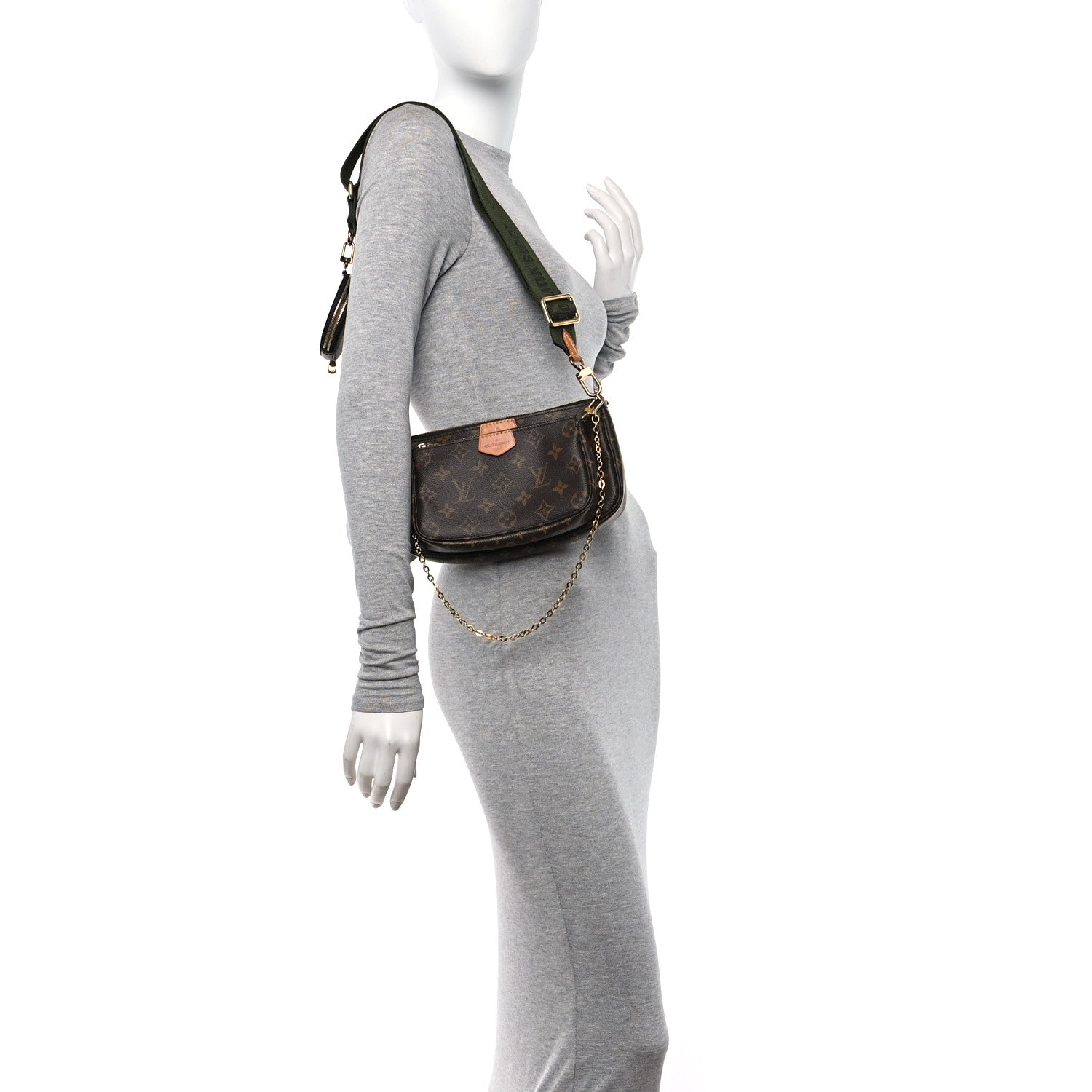 Louis Vuitton Monogram Multi Pochette Accessories Kaki 2 of 10