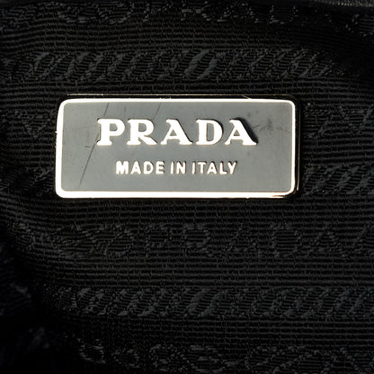 Prada Tessuto Nylon Nappa Foldover Pushlock Satchel Black 13 of 14