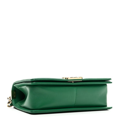 Chanel Calfskin Quilted Medium Boy Flap Green 4 of 11