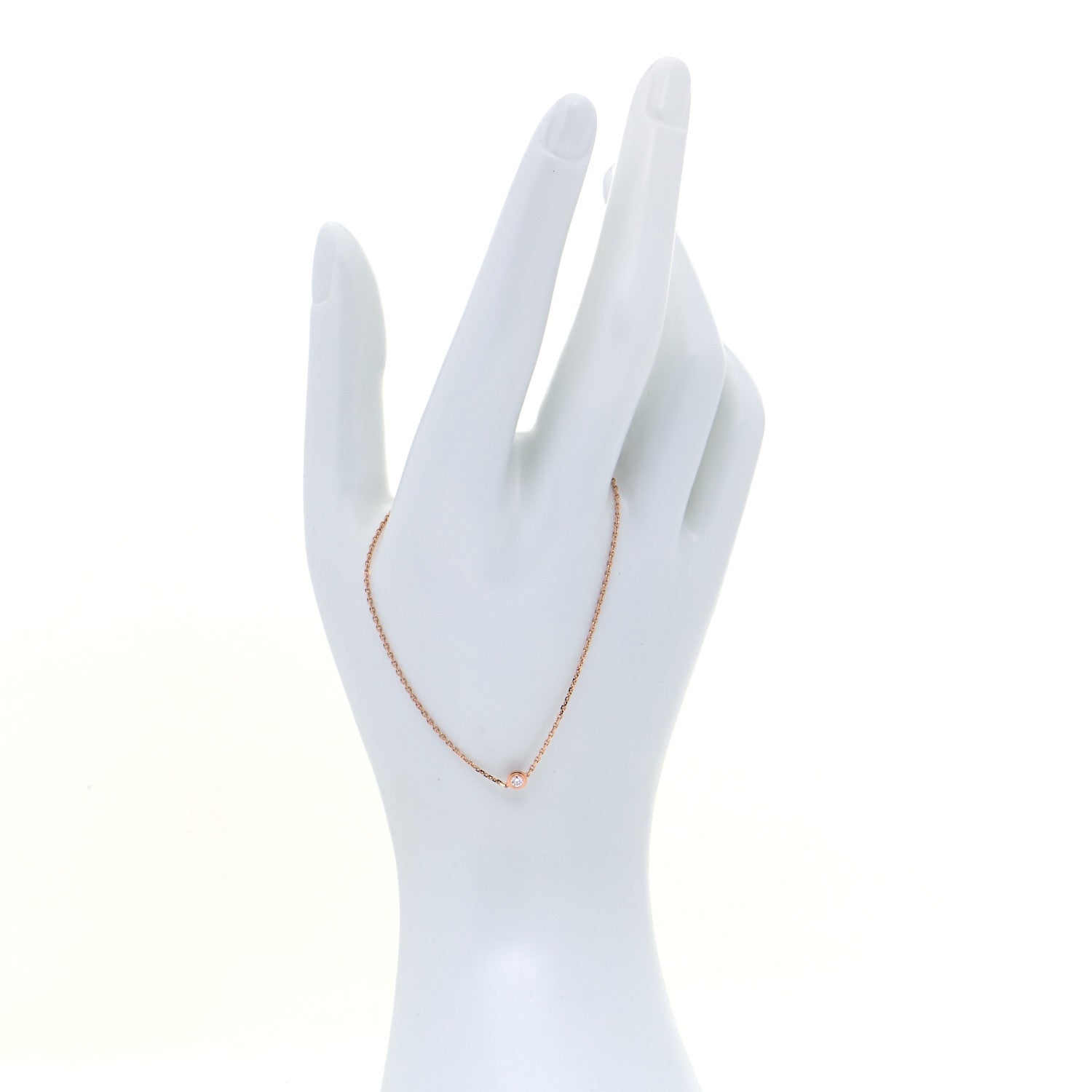 Cartier 18K Pink Gold Diamond XS D'Amour Bracelet 2 of 7