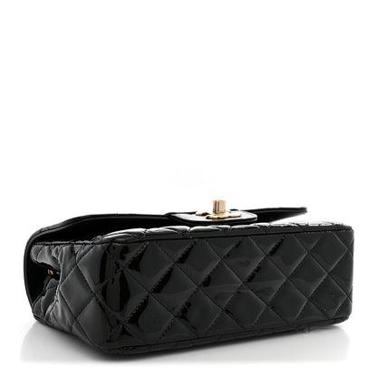 Chanel Patent Calfskin Quilted Mini Rectangular Flap Black 4 of 10