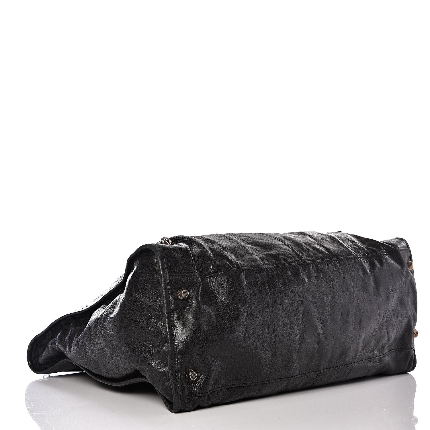 Balenciaga Agneau Giant 12 Rose Gold Hardware Weekender Black 3 of 13