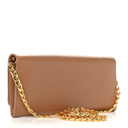 Prada Vitello Move Chain Wallet Caramel 3 of 9