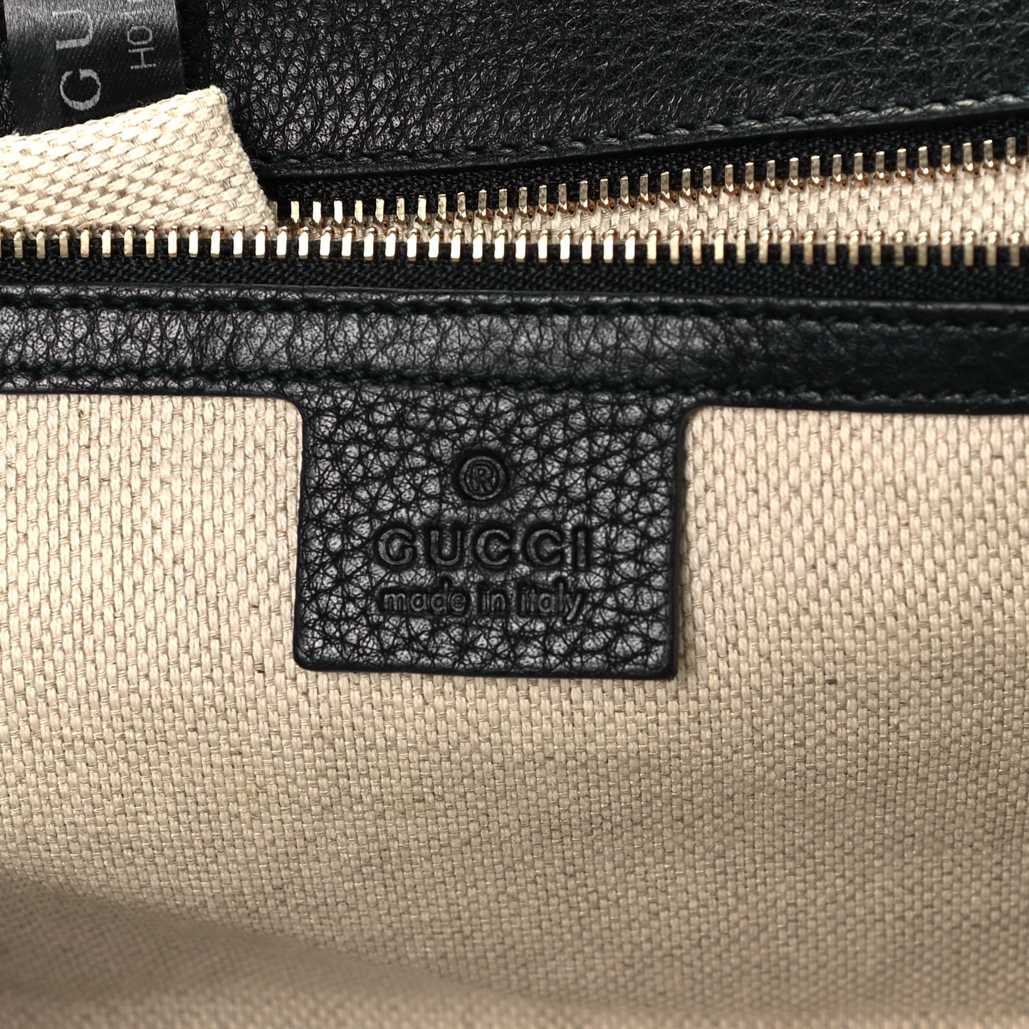 Pebbled Calfskin Medium Soho Clutch Black